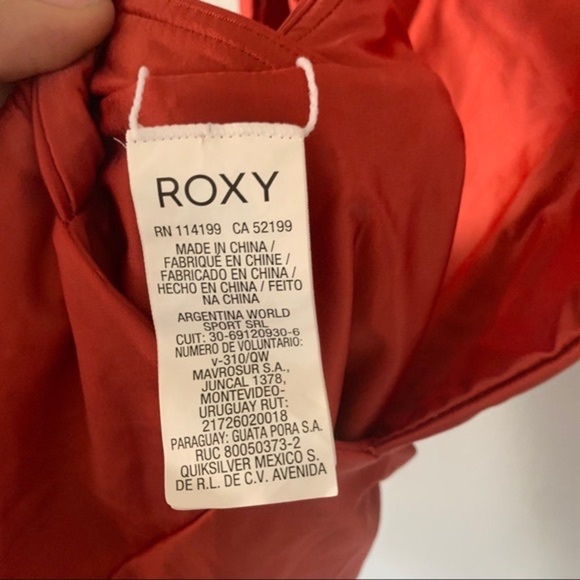 Roxy Womens Shin Softly Love One Piece Swimsuit Tandoori Spice, Size L, NWT - Picture 2 of 11